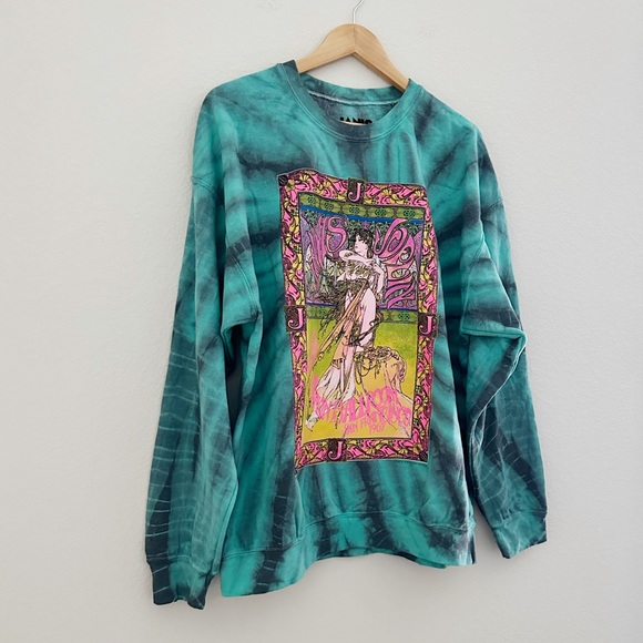 NEW Janis Joplin Tie Dye Graphic Sweatshirt - Picture 2 of 7